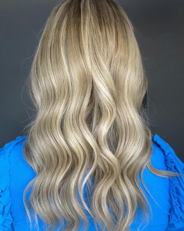 Avis |  Lace Top Remy Human Hair Wig- Cool Light Ash Blonde Balayage