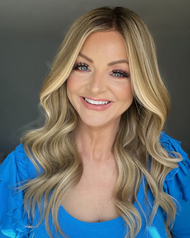 Avis |  Lace Top Remy Human Hair Wig- Cool Light Ash Blonde Balayage