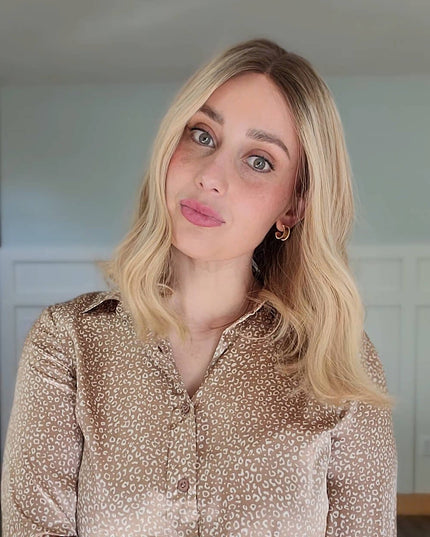 Barbara 14” | Silk-Inserted Lace Top Wig-Beige Blonde with Subtle Dimension