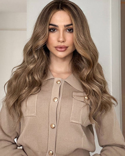 Kelly| Lace Top Remy Human Hair Wig - Sunkissed Beige Blonde - Raregen Hair