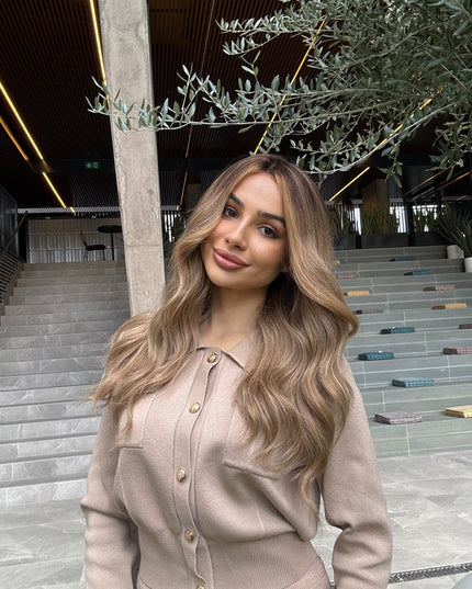 Kelly| Lace Top Remy Human Hair Wig - Sunkissed Beige Blonde - Raregen Hair