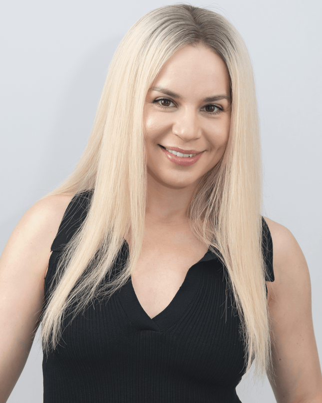 AYLA |  Lace Top REMY HUMAN HAIR WIG- Ash platinum blonde