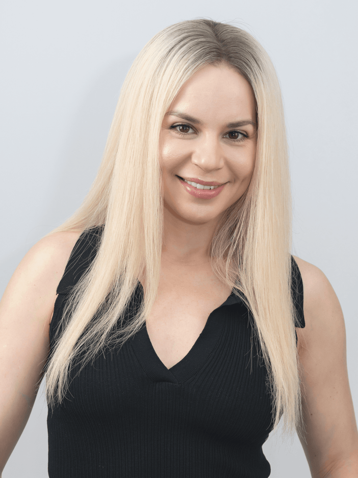 AYLA |  Lace Top REMY HUMAN HAIR WIG- Ash platinum blonde
