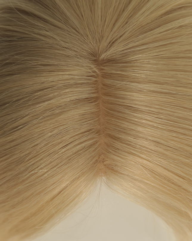 Alina | Human Hair Topper Silk Base in 6x6.5 Inch-Light Blonde