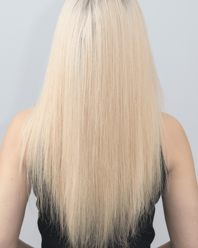 AYLA |  Lace Top REMY HUMAN HAIR WIG- Ash platinum blonde