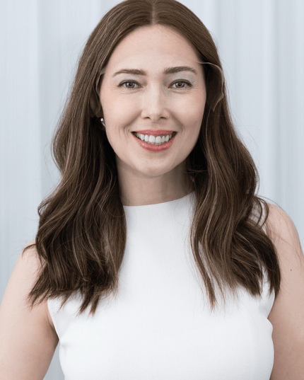 Amelia 18” | 100% Hand-tied Human Hair Wig-Light Brunette with Subtle Golden Highlights