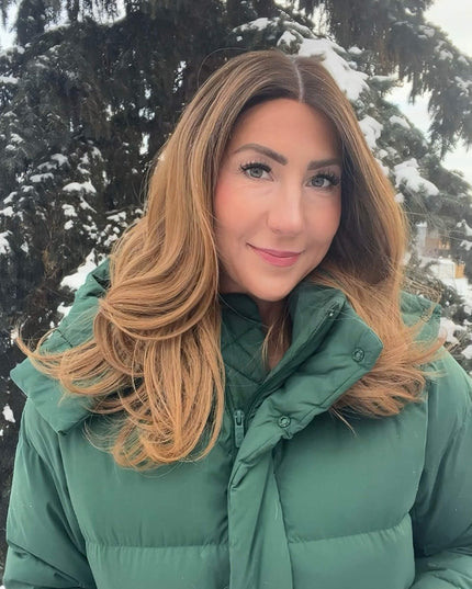 Raregen Velora 18” | Silk-Inserted Lace Top Wig-Honey Caramel Brown Melt