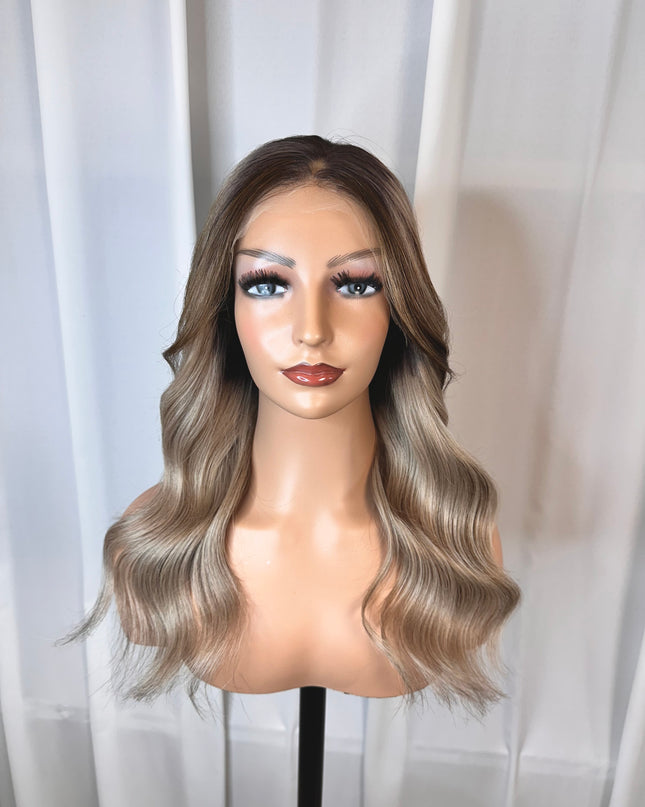 Flo | REMY HUMAN HAIR WIG-Ash Bronde Balayage with Dimensional Lowlights