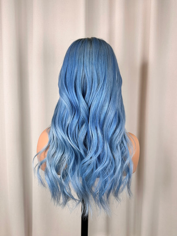 Daisy | REMY HUMAN HAIR WIG-Bold Ice Blue Silver