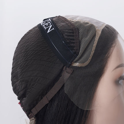 Ellie | Collection de casquettes double monofilament en cheveux humains vierges-noir