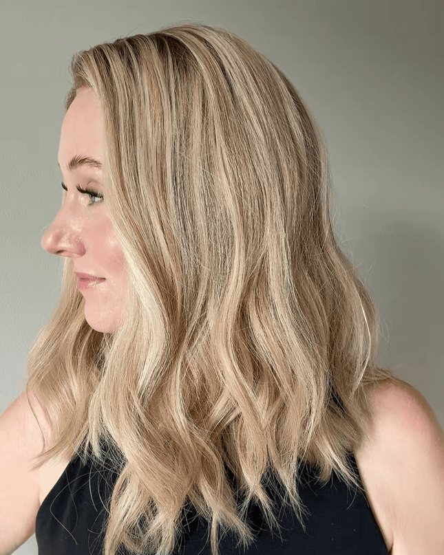 Dora 14” | Silk-Inserted Lace Top Wig-Ultra-light Blonde with Subtle Ash Root