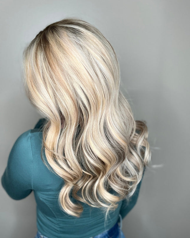 Athena | Human Hair Topper Silk Base in 7”x7'' Size - 130% Density - Raregen Hair