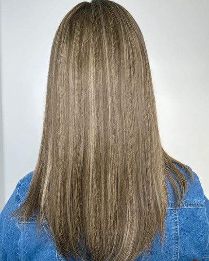 Raregen Calista 18” | Silk-Inserted Lace Top Wig-Ash Bronde Glow