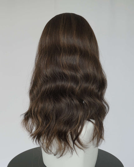 Raregen Mira 18” | Silk-Inserted Lace Top Wig – Natural Warm Brown Soft Waves