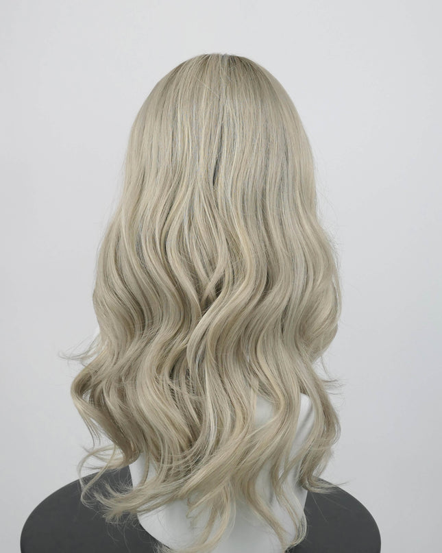 Raregen Lumi 18" | Silk-Inserted Lace Top Wig – Light Ash Blonde Blend