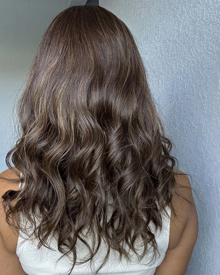 Raregen Mira 18” | Silk-Inserted Lace Top Wig – Natural Warm Brown Soft Waves