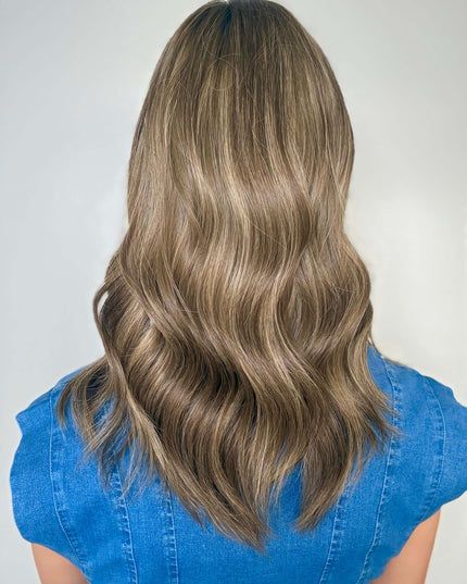 Raregen Calista 18” | Silk-Inserted Lace Top Wig-Ash Bronde Glow