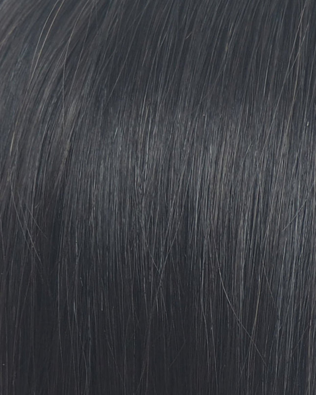 Blair | Human Hair Topper Silk Base in 6x6.5 Inch - Natural Black - Raregen Hair