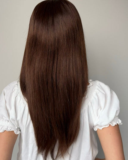 Carol | Lace Top Remy Human Hair Wig - Bang Hairstyle - Raregen Hair
