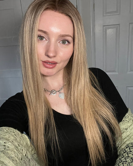 Cleo| Lace Top Remy Human Hair Wig - Shade of blonde Ombre with highlights - Raregen Hair