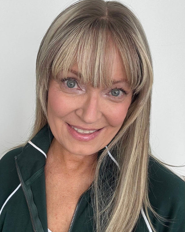 Raregen Ravelle 16” | 100% Hand-tied Human Hair Wig-Soft Beige Ash Blonde Blend