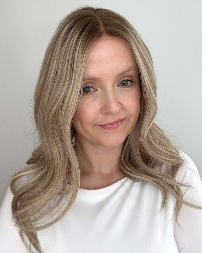 Raregen Angelique 18” | Silk-Inserted Lace Top Wig-Creamy Vanilla Blonde