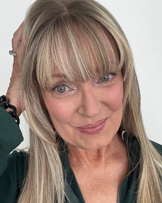 Raregen Ravelle 16” | 100% Hand-tied Human Hair Wig-Soft Beige Ash Blonde Blend