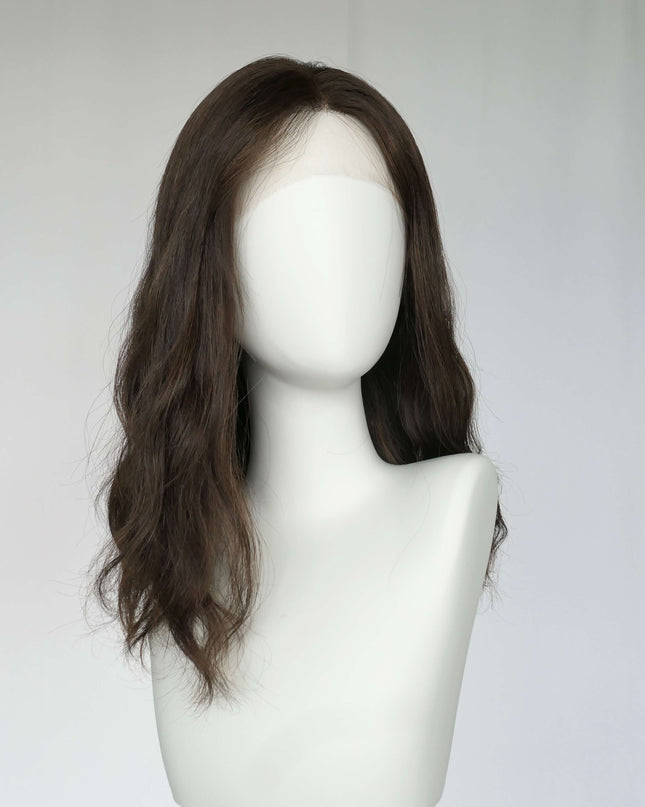 Raregen Mira 18” | Silk-Inserted Lace Top Wig – Natural Warm Brown Soft Waves
