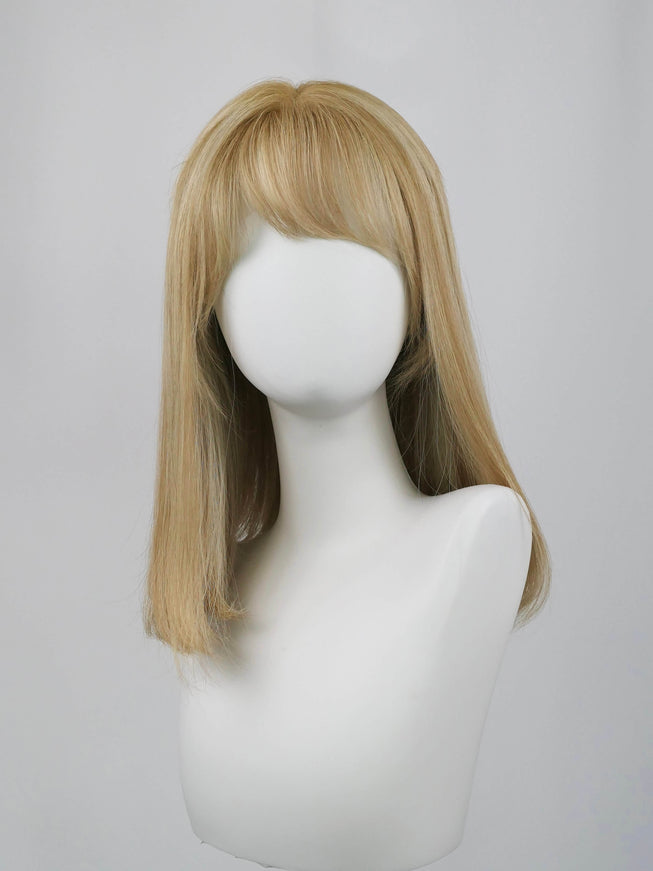Raregen Elowen 16” | Silk-Inserted Lace Top Wig-Natural Warm Golden Blonde