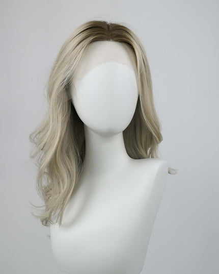 Raregen Lumi 18" | Silk-Inserted Lace Top Wig – Light Ash Blonde Blend