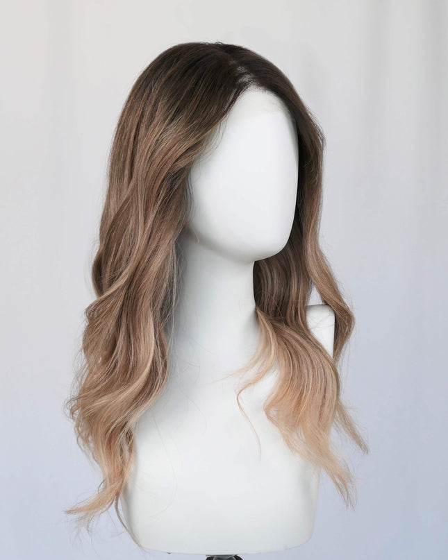 Raregen Belinda-22“ | Lace Top Remy Human Hair Wig- Rose Beige Brown