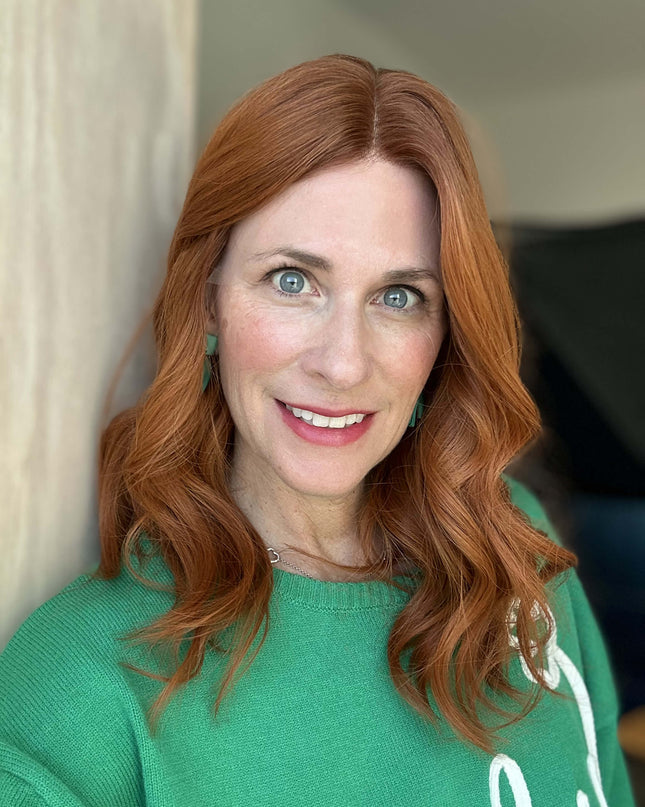 Raregen Reha 18” | Silk-Inserted Lace Top Wig-Soft Copper Ginger with Shadow Root