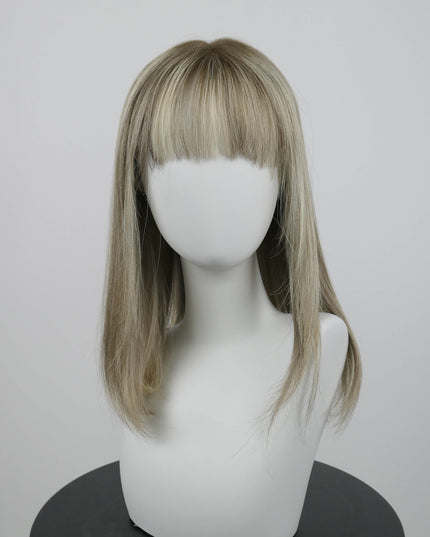 Raregen Ravelle 16” | Silk-Inserted Lace Top Wig-Soft Beige Ash Blonde Blend