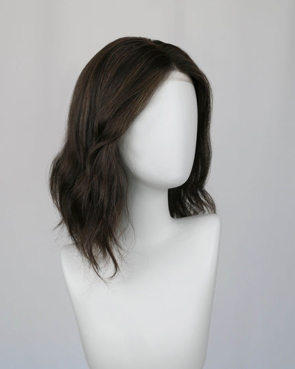 Raregen Mira 18” | 100% Hand-tied Human Hair Wig-Natural Warm Brown Soft Waves