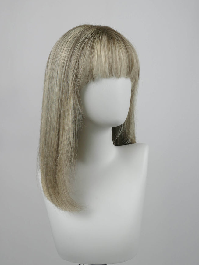 Raregen Ravelle 16” | Silk-Inserted Lace Top Wig-Soft Beige Ash Blonde Blend