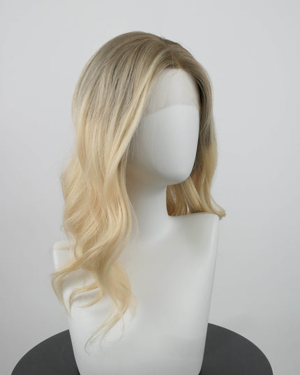 Genevieve 18” | Silk-Inserted Lace Top Wig- Creamy Blonde Ombre