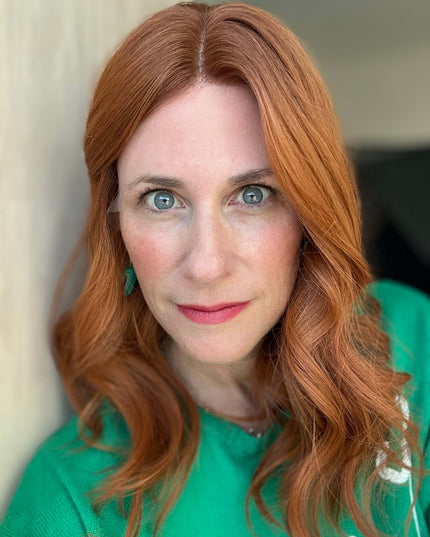 Raregen Reha 18” | Silk-Inserted Lace Top Wig-Soft Copper Ginger with Shadow Root