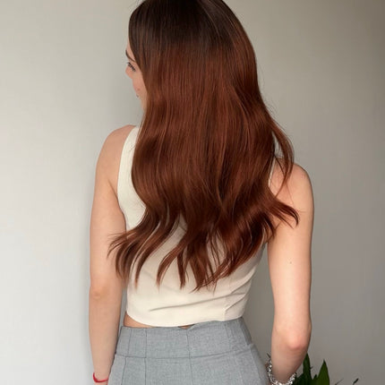 Cecily| REMY HUMAN HAIR WIG-Multi-Dimensional Layered Auburn Hair