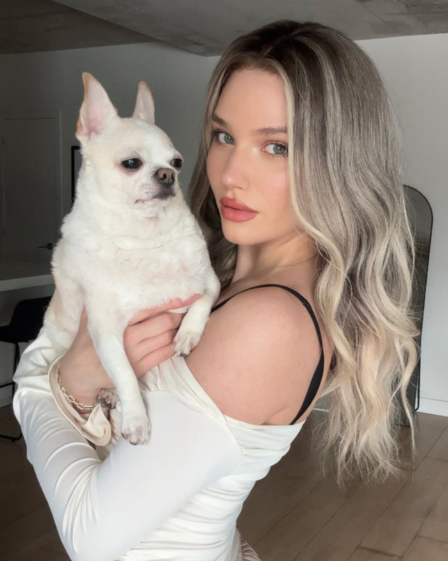 Ada |  Lace Top REMY HUMAN HAIR WIG- Rooted Ash Blonde Balayage