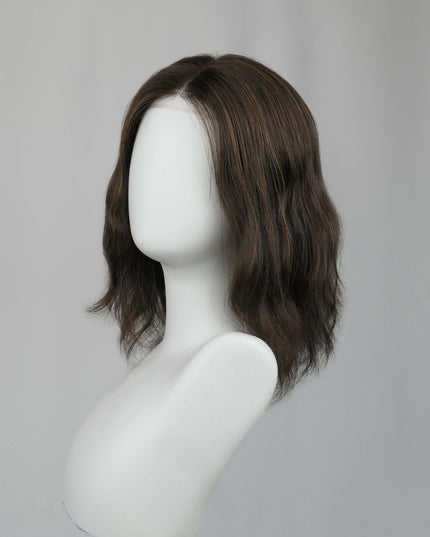 Raregen Mira 18” | 100% Hand-tied Human Hair Wig-Natural Warm Brown Soft Waves