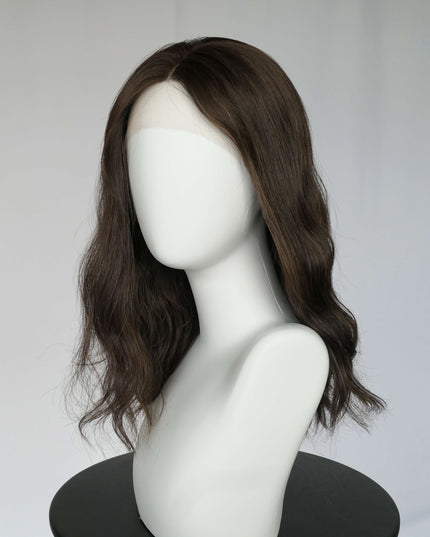 Raregen Mira 18” | Silk-Inserted Lace Top Wig – Natural Warm Brown Soft Waves