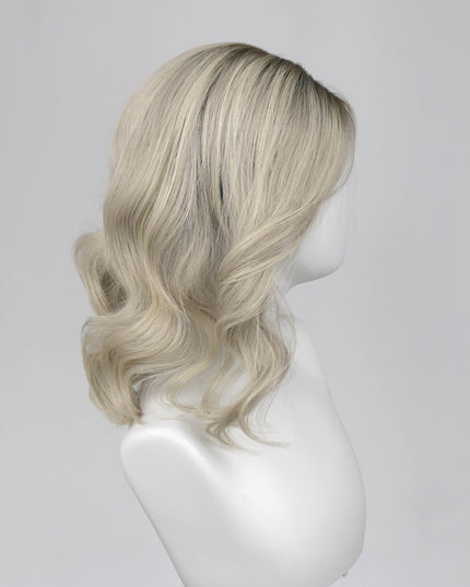Raregen Lumi 14” | 100% Hand-tied Human Hair Wig-Light Ash Blonde Blend