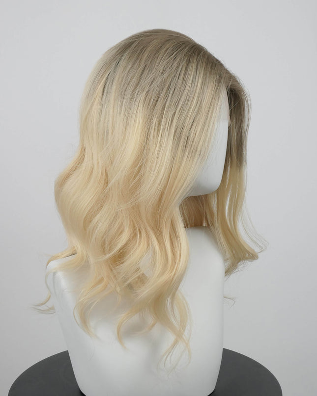 Raregen Genevieve 18” | Silk-Inserted Lace Top Wig- Creamy Blonde Ombre