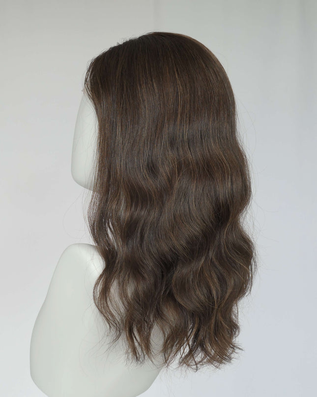 Raregen Mira 18” | Silk-Inserted Lace Top Wig – Natural Warm Brown Soft Waves