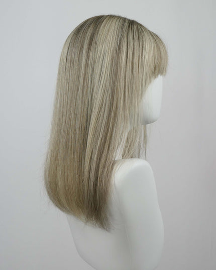 Raregen Ravelle 16” | Silk-Inserted Lace Top Wig-Soft Beige Ash Blonde Blend