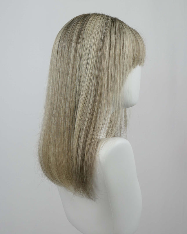 Raregen Ravelle 16” | Silk-Inserted Lace Top Wig-Soft Beige Ash Blonde Blend