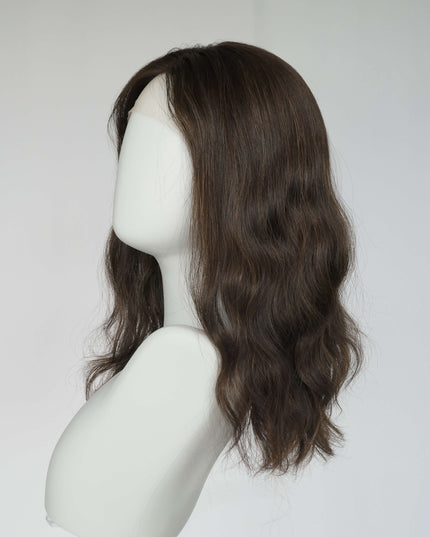 Raregen Mira 18” | Silk-Inserted Lace Top Wig – Natural Warm Brown Soft Waves