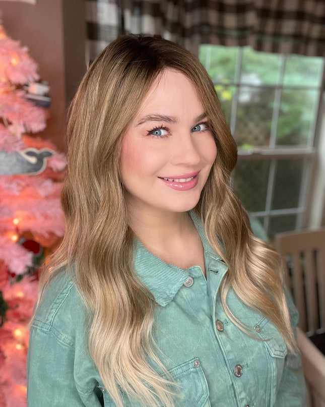Bess |  Lace Top REMY HUMAN HAIR WIG- Cocoa Ombre Elegance